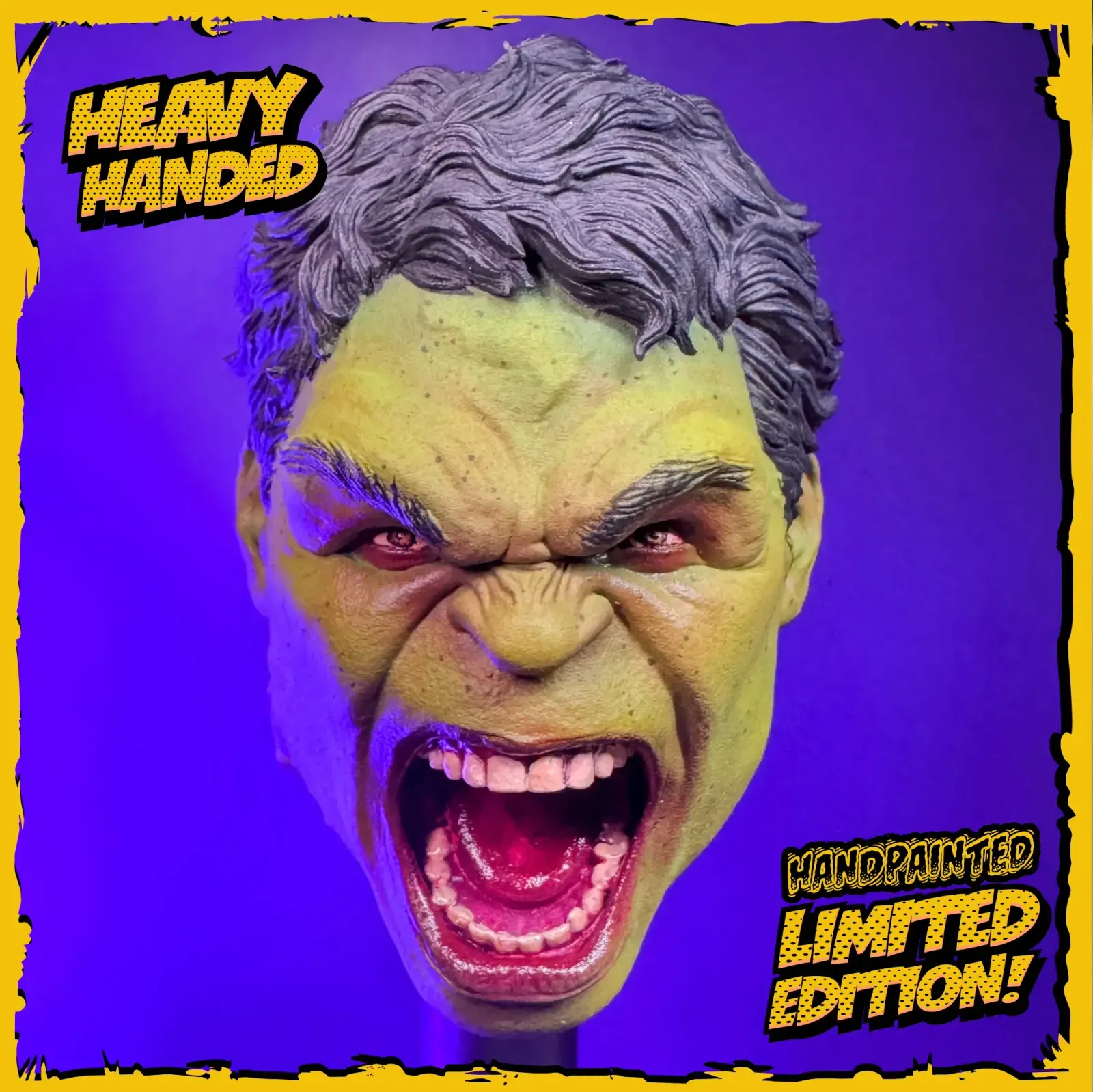 Gamma Goliath Magnet, hand-painted comic fan art magnet by Heavy Handed
