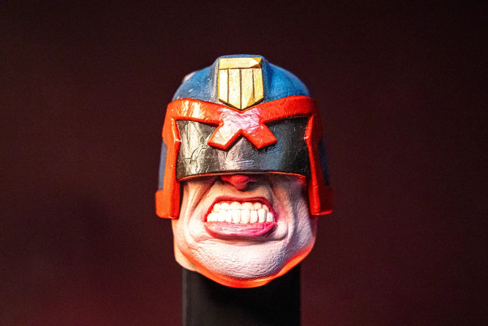 Judge Dredd Magnet, painted by Heavy Handed