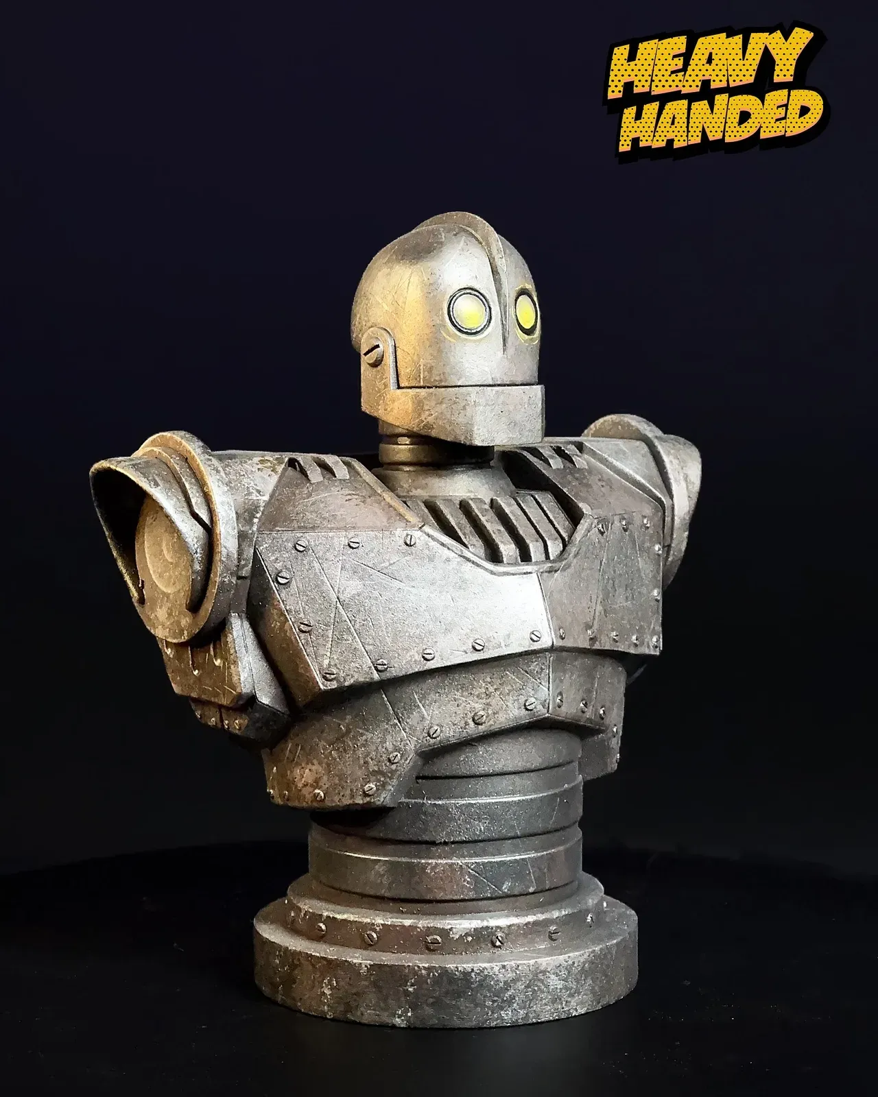 Iron Giant Bust, painted by Heavy Handed