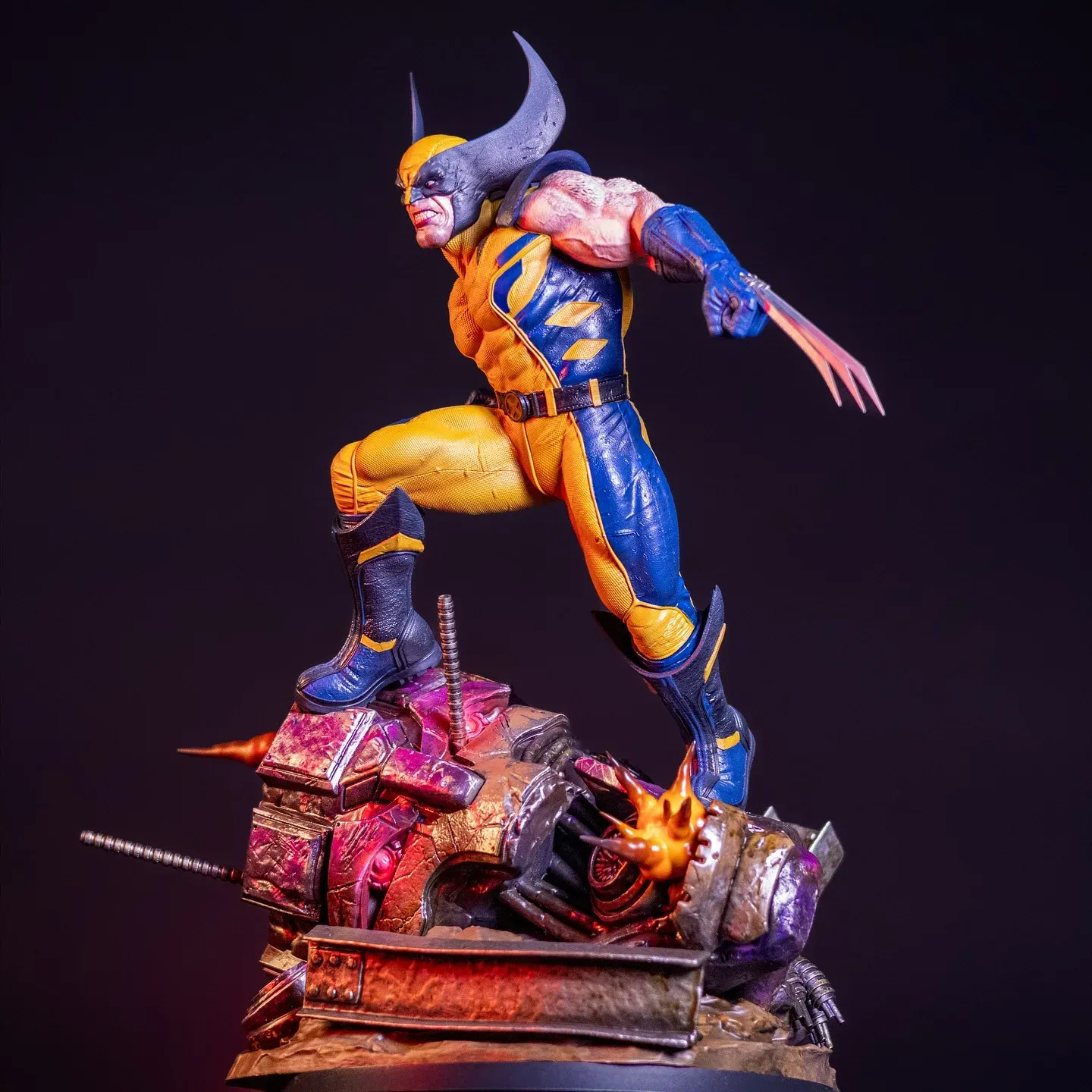 Wolverine Statue, view 2