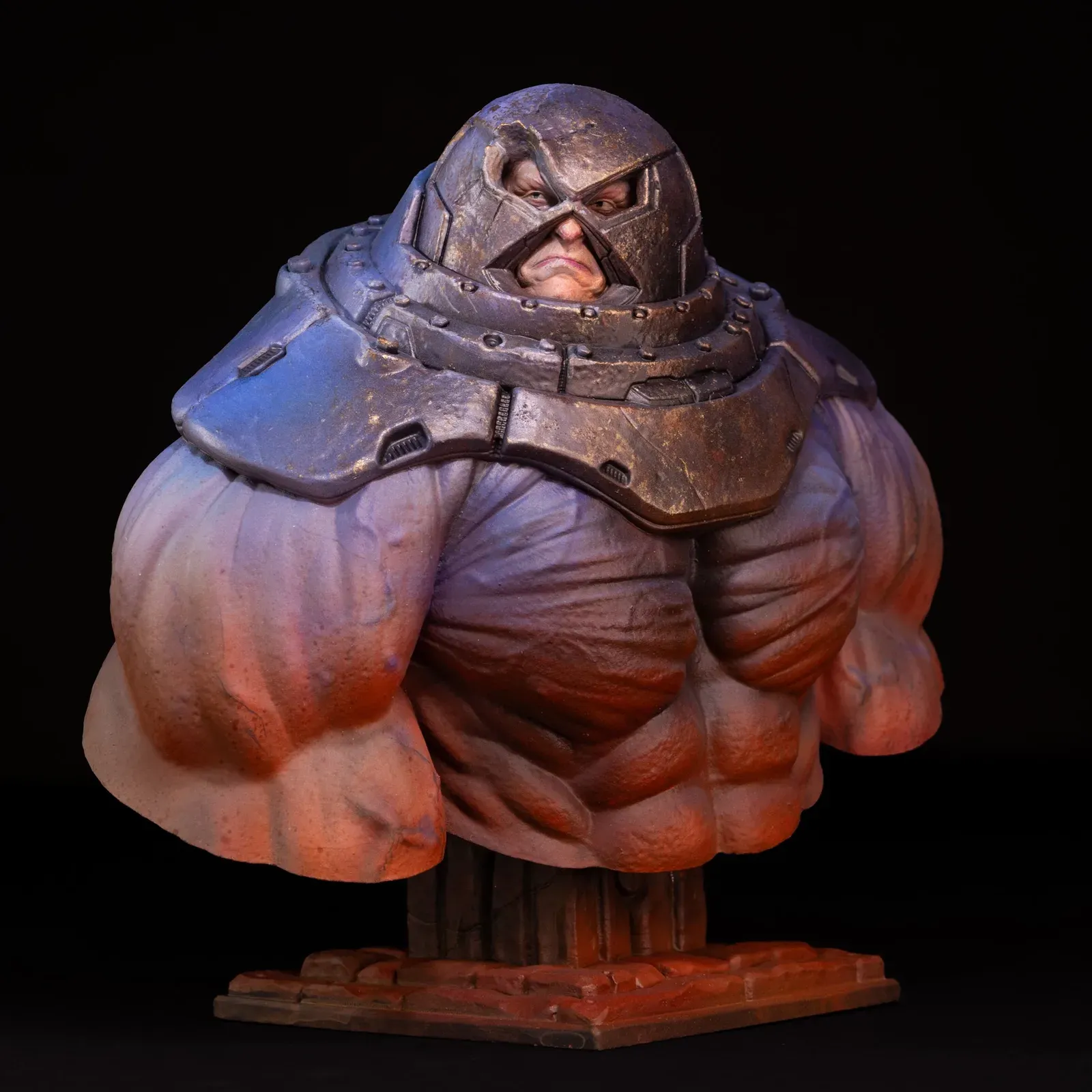 Juggernaut Bust, three-quarter view