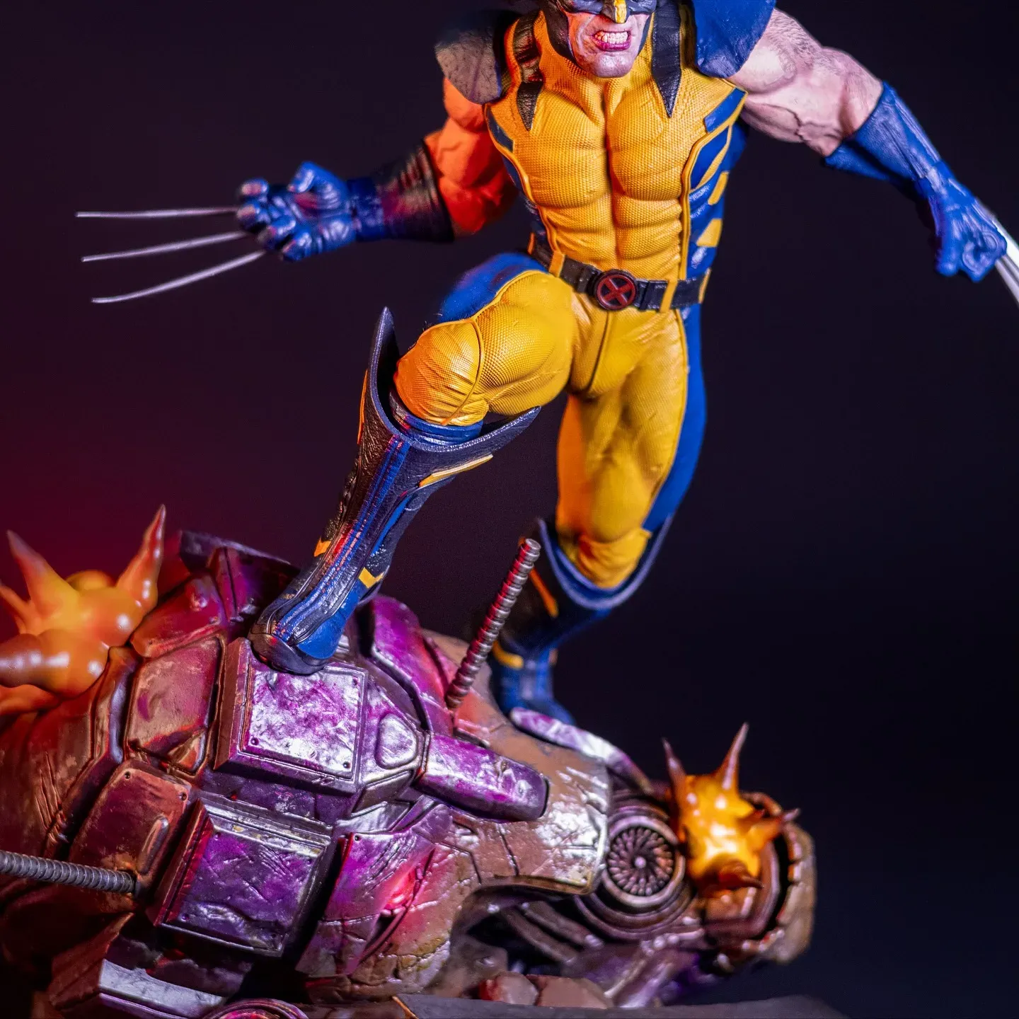 Wolverine Statue, view 7