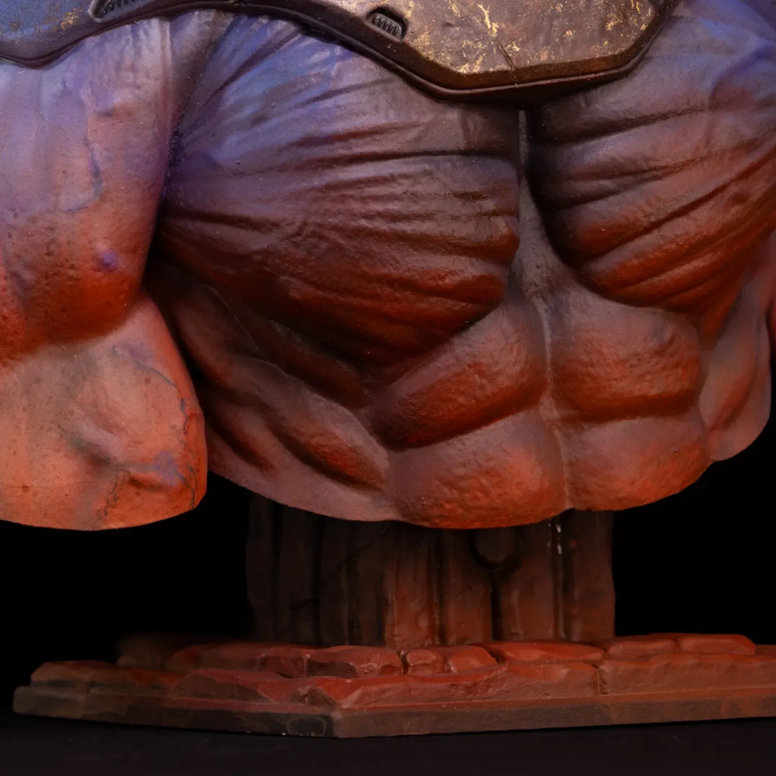 Juggernaut Bust, armor and chest detail