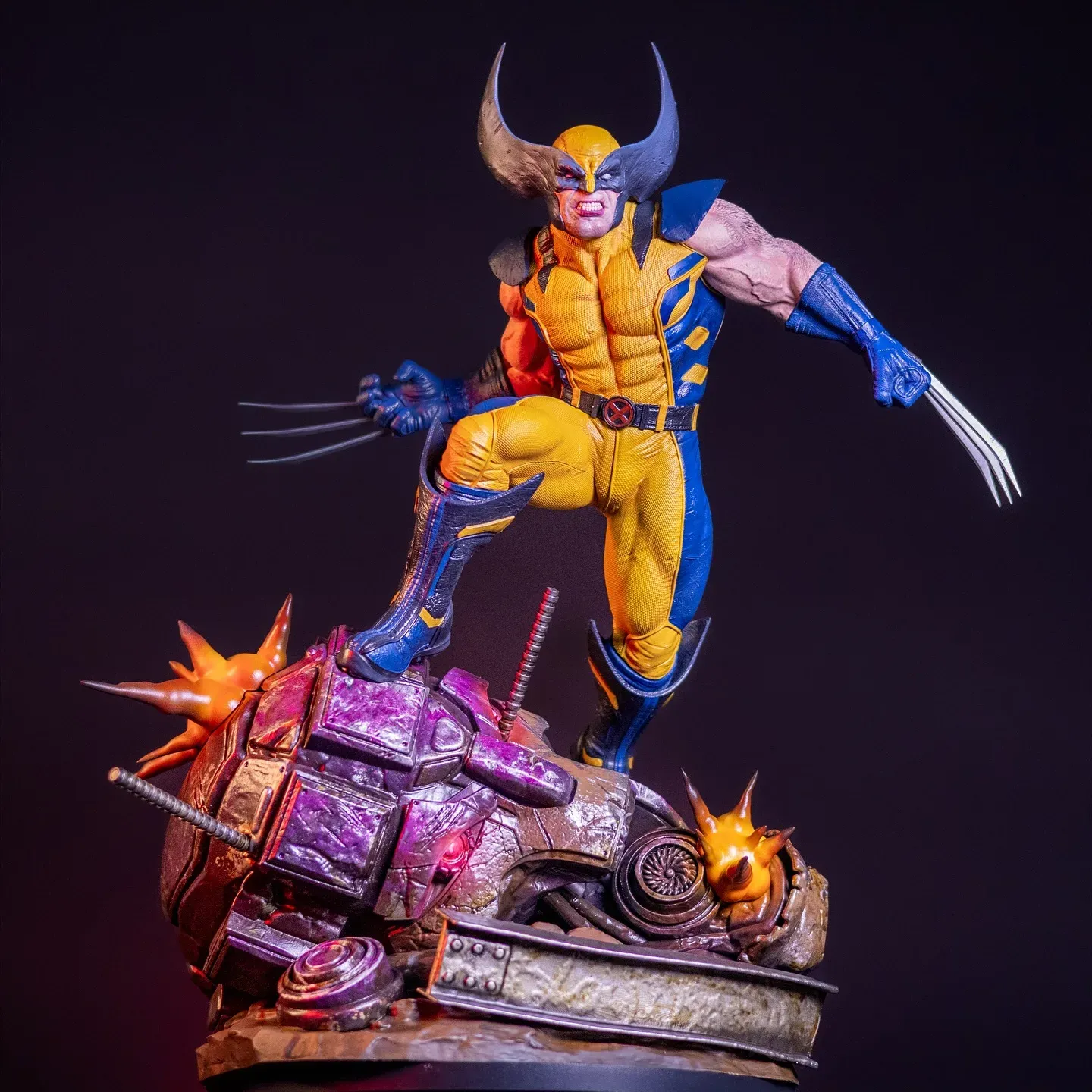 Wolverine Statue, view 9